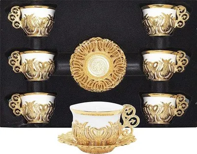 Produktbild von Famanu Kaffeegeschirr Set – 12-teilig, Porzellan, klassisches Design