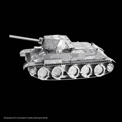 Obrázok produktu pre Metal Earth T-34, Tank model, Montážna sada, T-34, Akékoľvek pohlavie, Kov, World War II