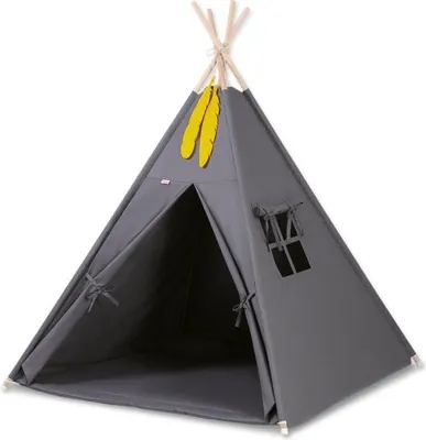 Obrázok produktu pre Detský stan Tipi - Speeltent - so Speelmat & Verver, stabilný a prateľný, 100 % bavlna
