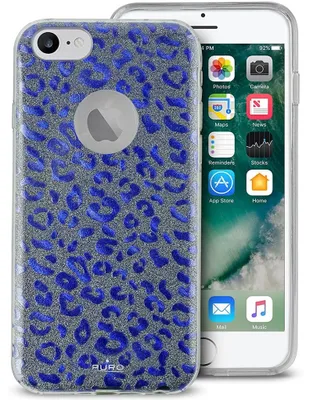 Obrázek produktu pro Shine Leopard Glitter Cover Blue pro Apple iPhone 7/8/SE 2020