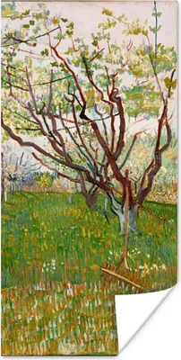 Produktbild von MuchoWow® Poster Blühender Obstgarten - Vincent van Gogh 20x40 cm - Plakat - Foto