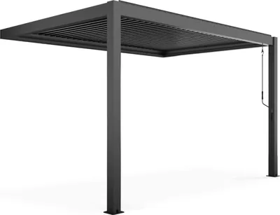 Immagine prodotto di Pergola bioclimatica ad angolo in alluminio 3 x 4 x 25 m - Oviala Oia