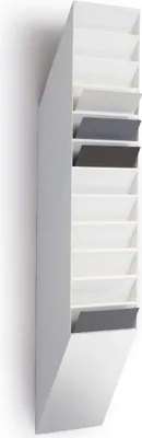 Immagine prodotto di DURABLE Espositore da parete FLEXIBOXX 12 A4 verticale, 12 pezzi, Bianco, 1709763010
