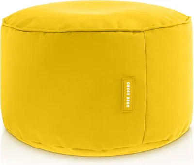Produktbild von Green Bean® Sitzsack-Hocker "Stay" 45x25cm mit EPS-Perlen Füllung - Fußhocker Sitz-Pouf für Sitzsäcke - Fußablage Sitzkissen Sitzhocker Gelb