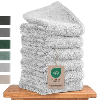 Produktbild von Hausfelder Gästehandtücher Set Handtücher (Hellgrau, 6 Gästehandtücher)