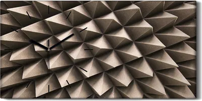 Produktbild von Wandbild Leinwand Bilder mit Uhr Geräuschlos Kunstdruck 60x30 Abstrakte Kunst - schwarze Hände