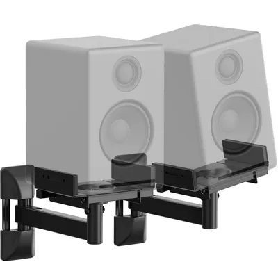 Produktbild von Lautsprecher Wandhalterung, 2er-Set, für 130–285 mm Breite, bis 240 mm Länge, 25 kg je Halterung