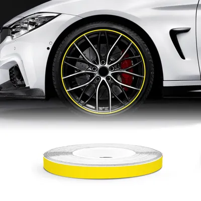 Produktbild von Wheel Trim Stripe Reflektierende Gelb 5 mm x 6 mt