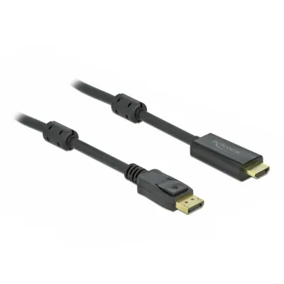 Produktbild von Delock Aktives DisplayPort 1.2 zu HDMI Kabel 4K 60 Hz 1 m