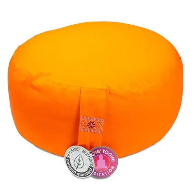 Obrázok produktu pre Meditačný vankúš oranžová organická bavlna (ocs) - 33x17cm; ± 2300 g