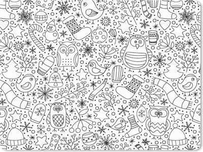 Produktbild von MuchoWow® Mauspad Mousepad Design - Winter - Schwarz - Weiß - Weihnachten 23x19 cm - Mousepads - Maus Mat - Pad - Mausunterlage - Schreibtischunterlage - Mauspad