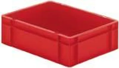 Zdjęcie produktu dla LA-KA-PE Pojemnik transportowy do układania w stos L400xW300xH120mm - TK400/120-0 RED