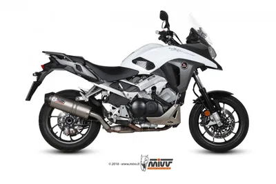 Obrázek produktu pro Mivv SPORT tlumič OVAL SLIP-ON s titanovou krytkou pro HONDA CROSSRUNNER BJ 2015 >