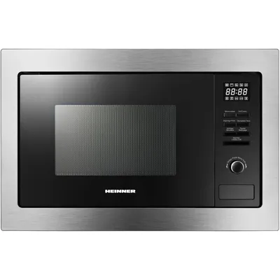 Produktbild von Heinner HMW-MDBI25GDIX Einbau-Mikrowelle 25L, 900W, Grill 1000W, Digital, Schwarz/Silber