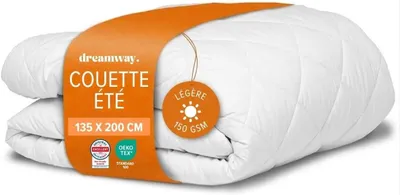 Productafbeelding van Dekbed 135 x 200 cm, polyester vulling, voor zomer, wasbaar tot 60 °C