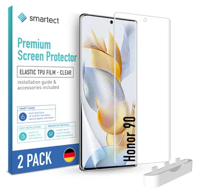 A product package for a screen protector for Honor 90.