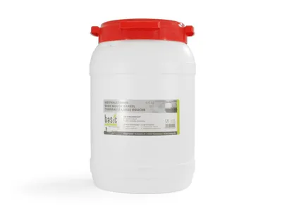 Produktbild von BasicNature Weithalstonne, rund weiß 20 L