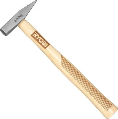 Produktbild von Ryobi RHHWE200 Hammer, Kopf aus gehärtetem Stahl, Holzgriff, 200 g