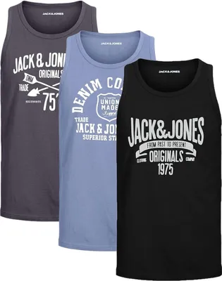 Produktbild von 3er-Pack Tank Tops Jack & Jones Herren Shirts, 051-Havka-TT OPT1