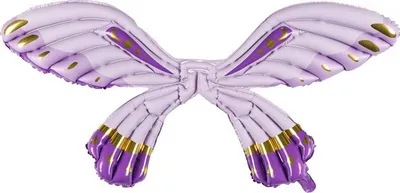 Produktbild von Folienballon Schmetterlingsflügel, Mattviolett, 102 x 50 cm