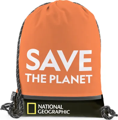Produktbild von National Geographic Turnbeutel Saturn aus recycletem Polyester Orange One Size