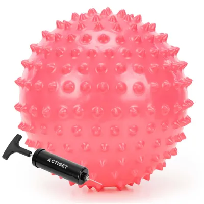 Produktbild von ACTIGET Igelball 20 cm – Massageball mit Noppen für Rehabilitation und Sensorik, Rosa