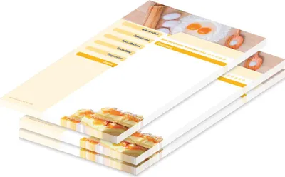 Produktbild von PRICARO Rezeptblock "Zutaten", A5, 3 Stück