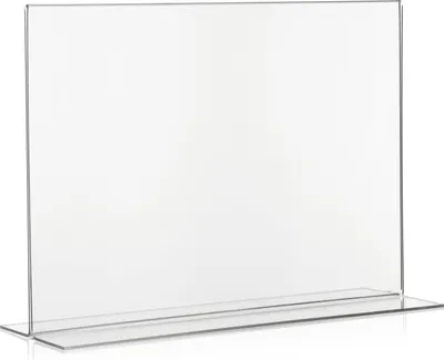 Produktbild von T-förmiges A4 Tafeldisplay - Acrylglas Reklamedisplay für Zeichenhalter