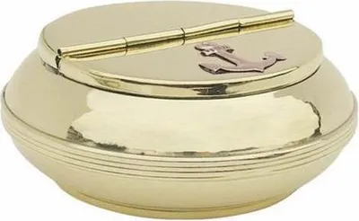 Produktbild von Sea - Club Tischklappaschenbecher, Messing, Ø 10 cm, Höhe  4 cm