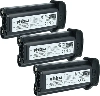 Produktbild von vhbw 3x Akku kompatibel mit Canon EOS 1Ds Mark II, 1D Mark II N, 1D Mark II Kamera (1500 mAh, 12 V, NiMH)