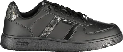 Produktbild von Stylischer Damen-Sportschuh: Schwarz mit Schlangenoptik & Tragekomfort