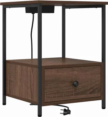 Obrázek produktu pro Noční skříňka Hnědý dub 42 x 41 x 56 cm kompozitní dřevo