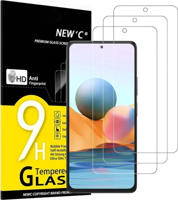 Produktbild von Panzer Schutz Glas für Xiaomi Redmi Note 10 Pro 4G - 3 Stück