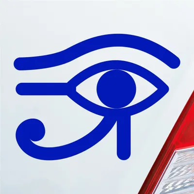Produktbild von Auto Aufkleber Horusauge Udjat-Auge Auge Eye Ägypten Egypt Car 13x10 cm Dunkelblau Sticker Heckscheibenaufkleber