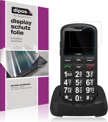 Produktbild von 4x Schutzfolie für Uleway Seniorenhandy klar Displayschutzfolie Folie Display Schutz dipos