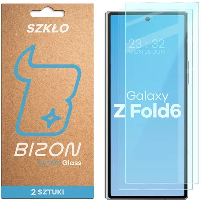 Produktbild von Gehärtetes Glas für Galaxy Z Fold6, Bizon Glass Clear Duo, 2 Stück