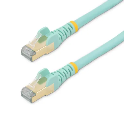 Obrázok produktu pre StarTech.com 6ASPAT5MAQ, 5 m, Cat6a, S/UTP (STP), RJ-45, RJ-45, Modrá farba vody