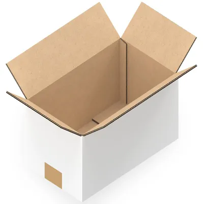 Produktbild von KK Verpackungen 400 Stück Versandkartons 485 x 285 x 300 mm Kartons 2-wellig, Faltkartons in Weiß