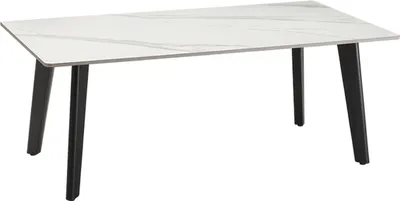 Produktbild von Couchtisch >2166-19< in matt weiß, Keramik - 110x60x60cm (BxHxT)