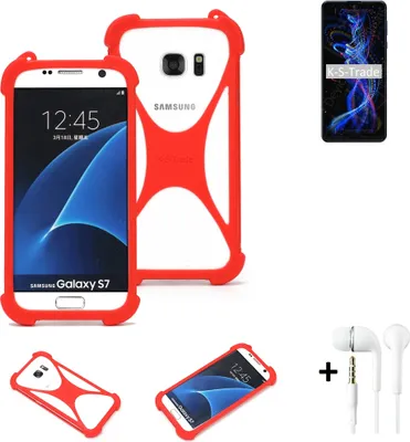 Produktbild von Handy-hülle + Kopfhörer kompatibel mit Sharp Aquos R5G Schutz-hülle Bumper Silikon Schutz Hülle Cover Case Silikoncase Silikonbumper TPU Softcase