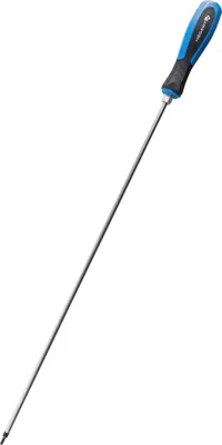 Produktbild von HÖGERT TECHNIK Torx Schraubendreher lang T25, 450 mm CrV-Stahl, gehärtet & magnetisch, Schraubenzieher mit Ergo Griff, rutschfest, Schlüsselansatz, Präzisionswerkzeug