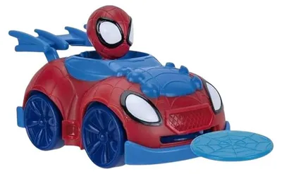 Produktbild von Spidey Spider-Man Fahrzeug Disc Dashers Spielzeugauto mit 2 Wurfscheiben