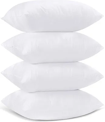 Produktbild von Famanu Kissenfüllung 40 x 40 cm, Set von 4, Füllkissen für Innen, Dekokissen, Weiß
