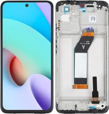 Produktbild von Original LCD-Display und Touchscreen Xiaomi Redmi 10 mit Rahmen (REF), Ersatzbildschirm für Xiaomi Redmi 10, Ersatzteile für Smartphone