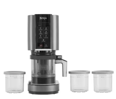 Produktbild von NINJA Eismaschine CREAMi Eismaschine & Dessertmaschine mit 3 Behältern, 7 Progr., 1,40 l, Speiseeismaschine Eisbereiter, Speiseeismaschine