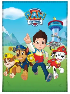 Produktbild von Disney Paw Patrol Kuscheldecke für Kinder – Chase, Marshall und Rubble 140cm zu 100cm
