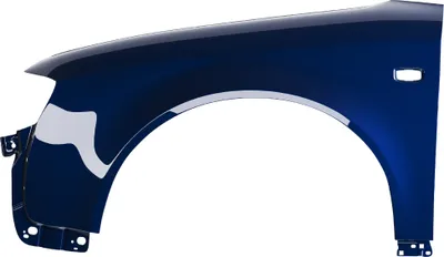 Productafbeelding van BLU Spatbord geschikt voor Audi A4 B6 LZ5J Links Blauw MoroBlau | 2000-2004 | Voorzijde | Gelakt | Montageklaar