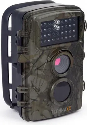 Produktbild von Kamera monitorująca Wildcam Technaxx TX-69, FullHD 1080p, ekran TFT LCD 2,4", czujnik PIR, IR, IP56, microSD, mikrofon, głośnik, 8xAA/6V 1,5A, kamuflaż
