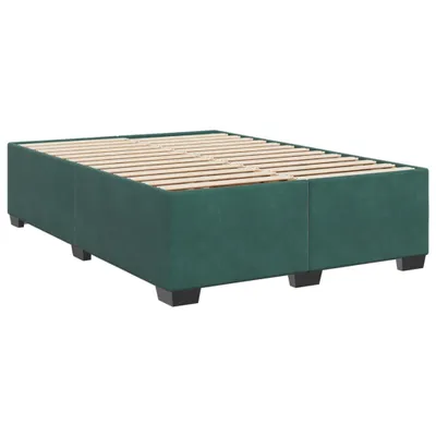 Obrázok produktu pre Posteľ bez matraca tmavozelený 160x200 cm zamat
