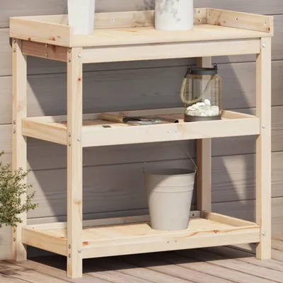 Produktbild von CLORIS Pflanztisch mit Ablagen 82,5x45x86,5 cm Massivholz Kiefer 832432